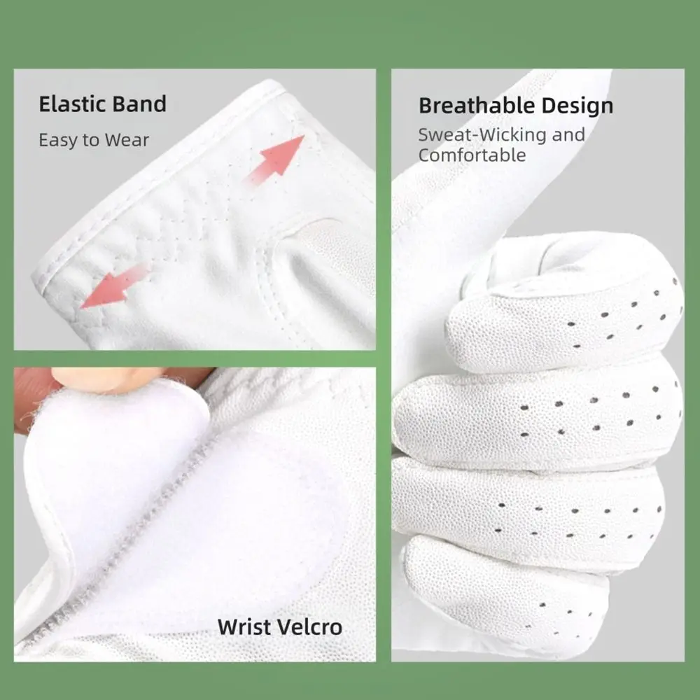 High Quality White Golf Glove Non-slip Left Hand Sport Gloves Suede Breathable Professional Glove Golf
High Quality White Golf Glove Non-slip Left Hand Sport Gloves Suede Breathable Professional Glove Golf
