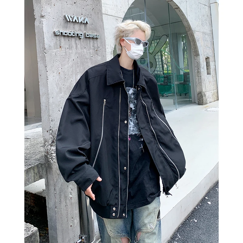 Мужская куртка-бомбер Street Sle Pilot свободного кроя на молнии, повседневная верхняя одежда, модный бренд, дизайн Haome в стиле High Street
Мужская куртка-бомбер Street Sle Pilot свободного кроя на молнии, повседневная верхняя одежда, модный бренд, дизайн Haome в стиле High Street