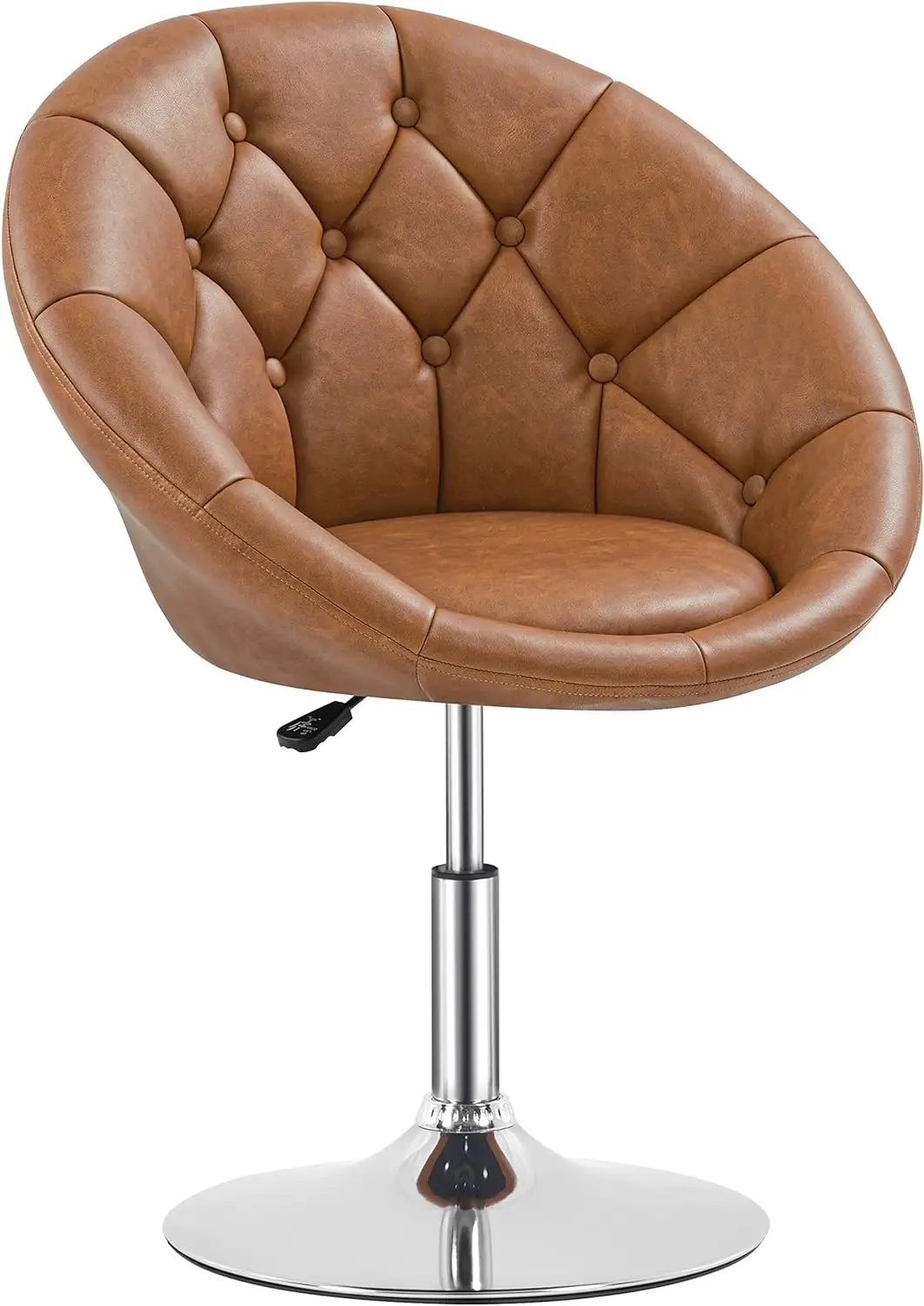 Makeup Chair Swivel Accent Chair Height Adjustable Round Back Tilt Chair with Chrome Frame for Makeup Room,
Makeup Chair Swivel Accent Chair Height Adjustable Round Back Tilt Chair with Chrome Frame for Makeup Room,