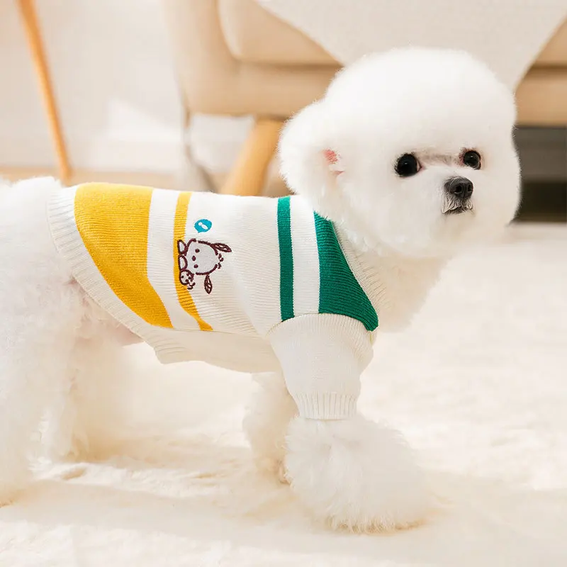 Winter Dog Clothes Pet Embroidery Color-blocking Bottoming Shirt Puppy Two-legged Sweater Teddy Warm Pullover Soft Pet Supplies
Winter Dog Clothes Pet Embroidery Color-blocking Bottoming Shirt Puppy Two-legged Sweater Teddy Warm Pullover Soft Pet Supplies