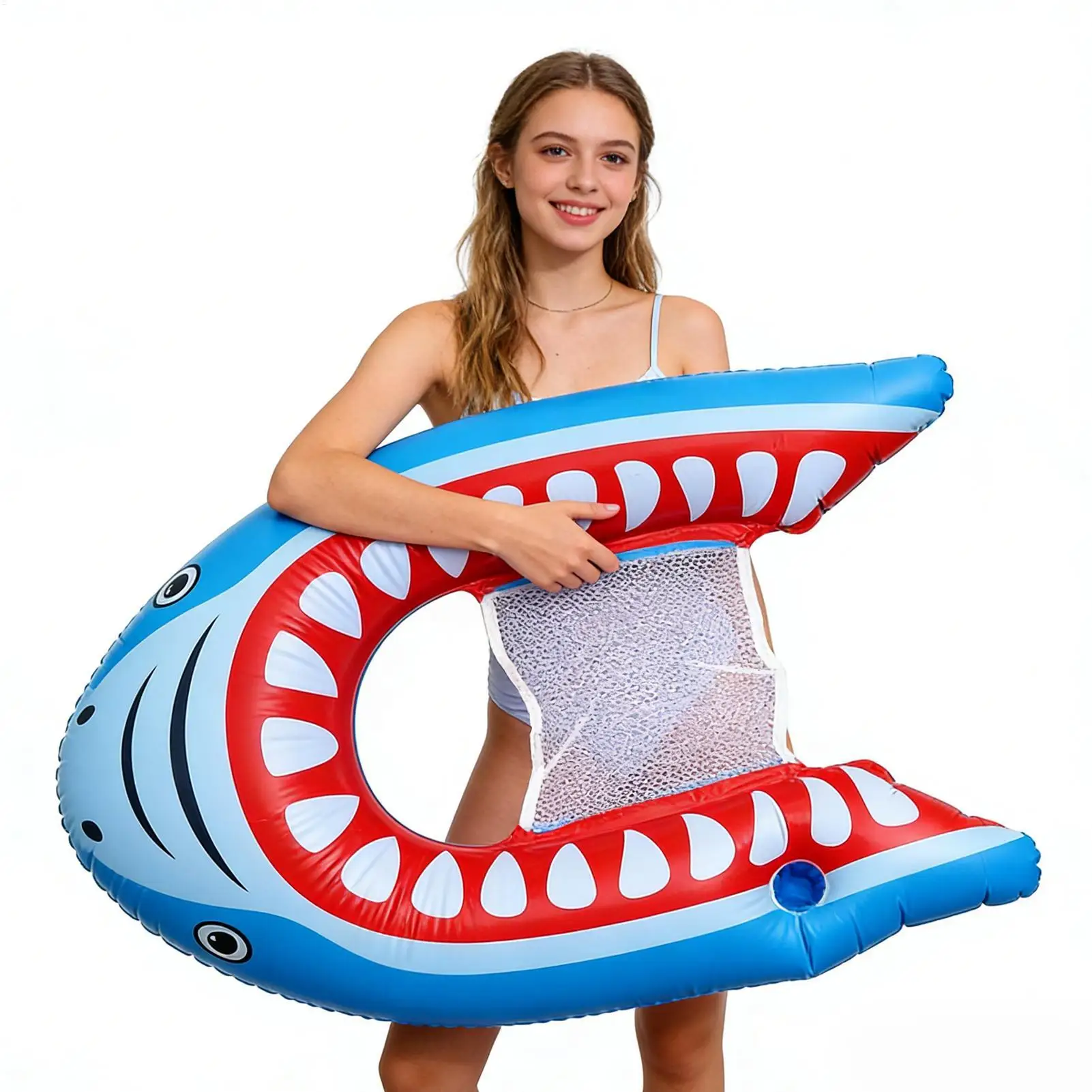 Inflatable Pool Floats Shark Design Floating Lounger Inflatable Pool Chair Float for Beach Summer Vacation Relaxation Sunbathing
Inflatable Pool Floats Shark Design Floating Lounger Inflatable Pool Chair Float for Beach Summer Vacation Relaxation Sunbathing