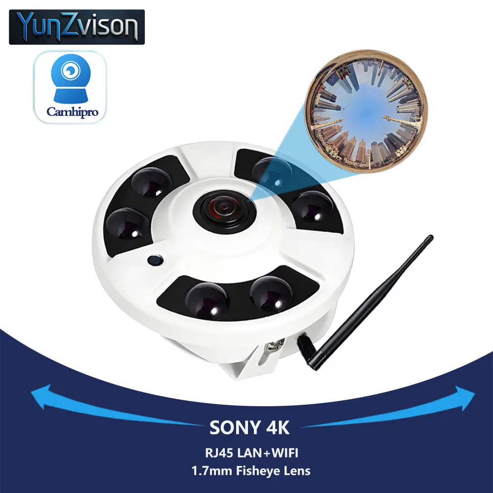 4K 8MP SO-NY415 Wireless Security Vedio 1.7mm Fisheye Lens Wifi Камера Audio Recording IR 30m Humanoid Alarm 128GB SD TF Card
4K 8MP SO-NY415 Wireless Security Vedio 1.7mm Fisheye Lens Wifi Камера Audio Recording IR 30m Humanoid Alarm 128GB SD TF Card