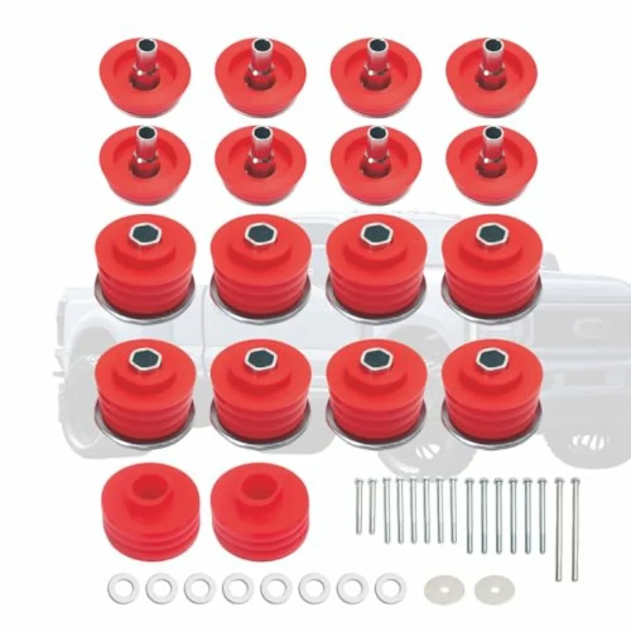 Polyurethane Cab Body Mount Steel Sleeves Hardware Body Mount Bushing Kit Compatible with Ford F250 F350 2008-2016 Super Duty 2
Polyurethane Cab Body Mount Steel Sleeves Hardware Body Mount Bushing Kit Compatible with Ford F250 F350 2008-2016 Super Duty 2