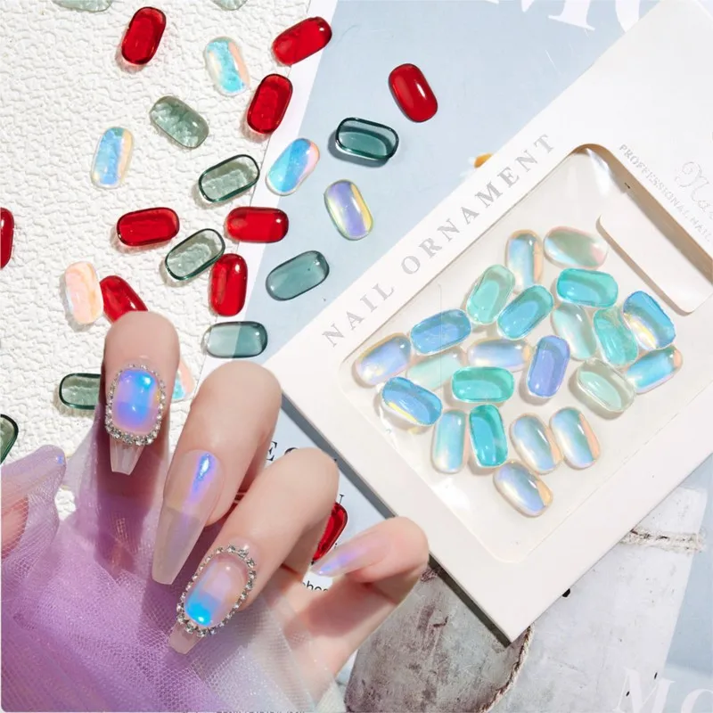 30pcs/Bag Opal Nail Art Rhinestones3D Heart&Pillow Shape Aurora Nail Charms Flat-back Crystal Nail Jewelry Stone Gems
30pcs/Bag Opal Nail Art Rhinestones3D Heart&Pillow Shape Aurora Nail Charms Flat-back Crystal Nail Jewelry Stone Gems