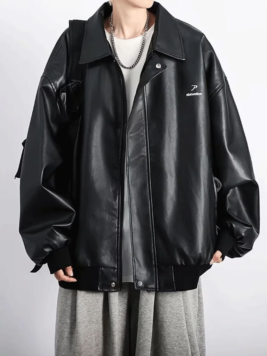 Ретро-куртка из искусственной кожи в американском стиле для мужчин: модная пилотская куртка из ПУ-кожи для весны и осени, повседневная, с эффектом высококачественной кожи
Ретро-куртка из искусственной кожи в американском стиле для мужчин: модная пилотская куртка из ПУ-кожи для весны и осени, повседневная, с эффектом высококачественной кожи