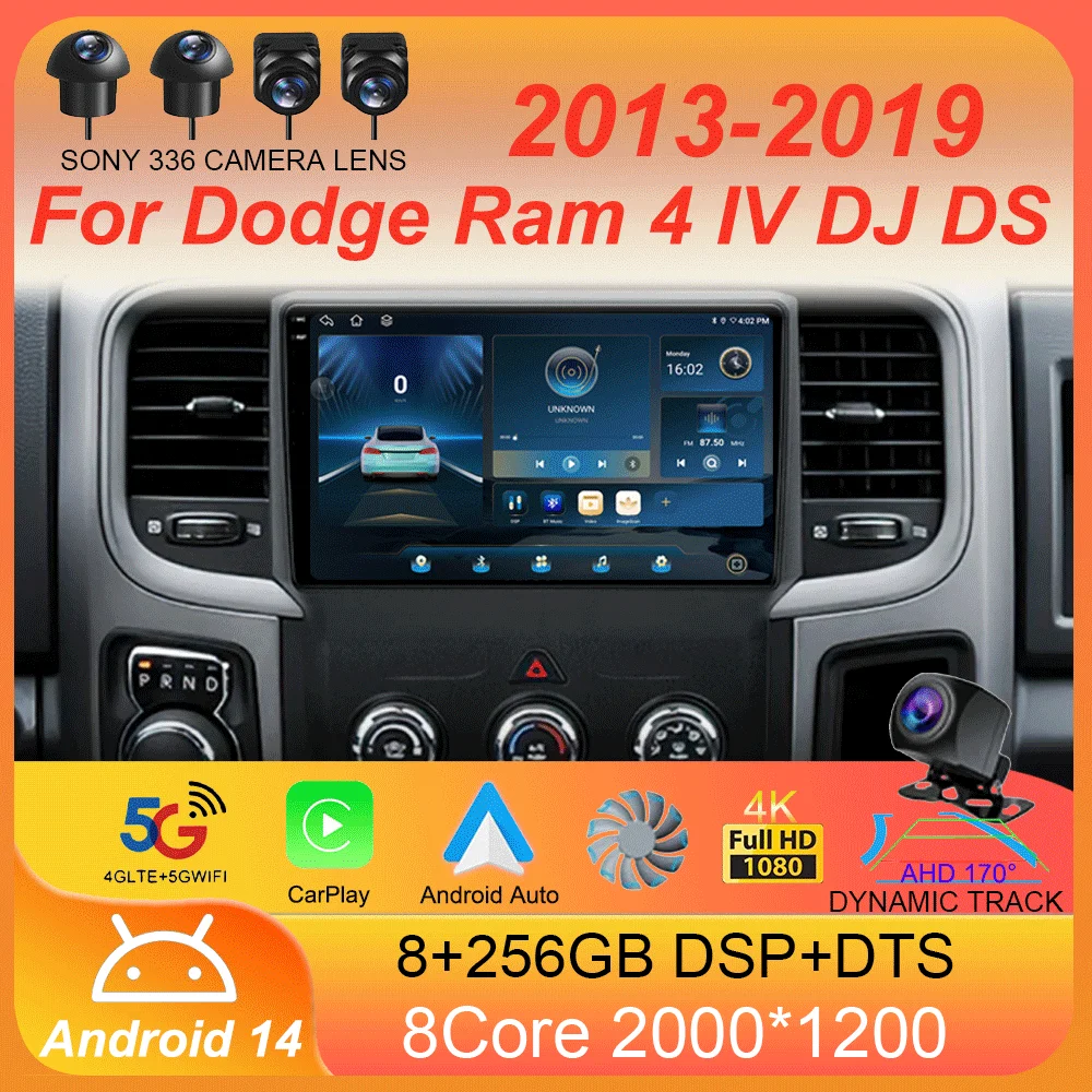 Android 14 For Dodge Ram 4 IV DJ DS 2013 - 2019 Car Radio Multimedia Video Player Navigation stereo GPS No 2din 2 din dvd
Android 14 For Dodge Ram 4 IV DJ DS 2013 - 2019 Car Radio Multimedia Video Player Navigation stereo GPS No 2din 2 din dvd