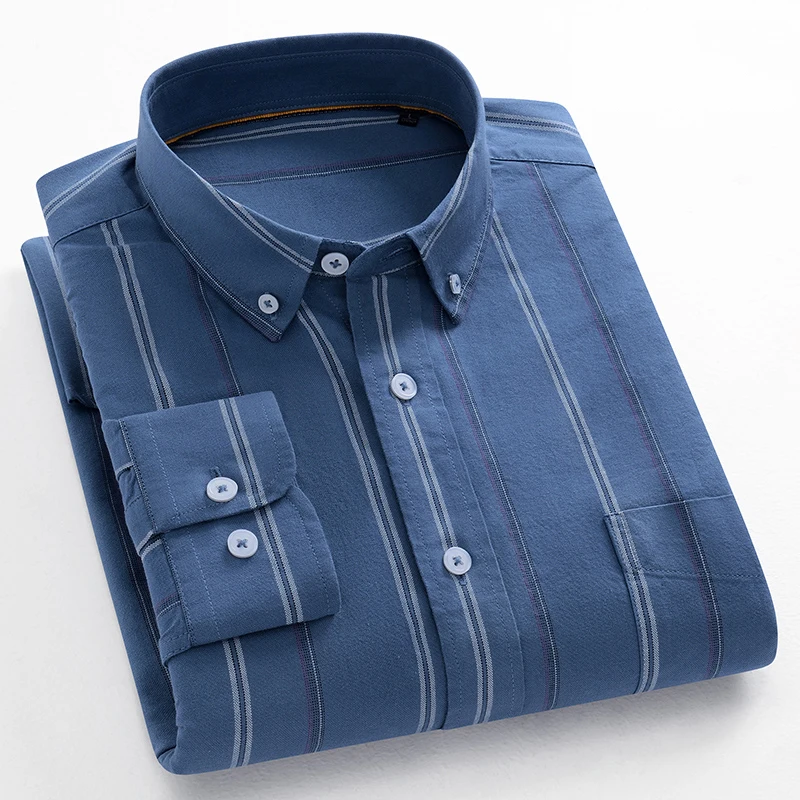 Young Boy Cotton Oxford Long Sleeve Shirt Spring Autumn Soft Easy Care Casual Striped Plaid Regular Fit Chic Top Clothing Dress
Young Boy Cotton Oxford Long Sleeve Shirt Spring Autumn Soft Easy Care Casual Striped Plaid Regular Fit Chic Top Clothing Dress