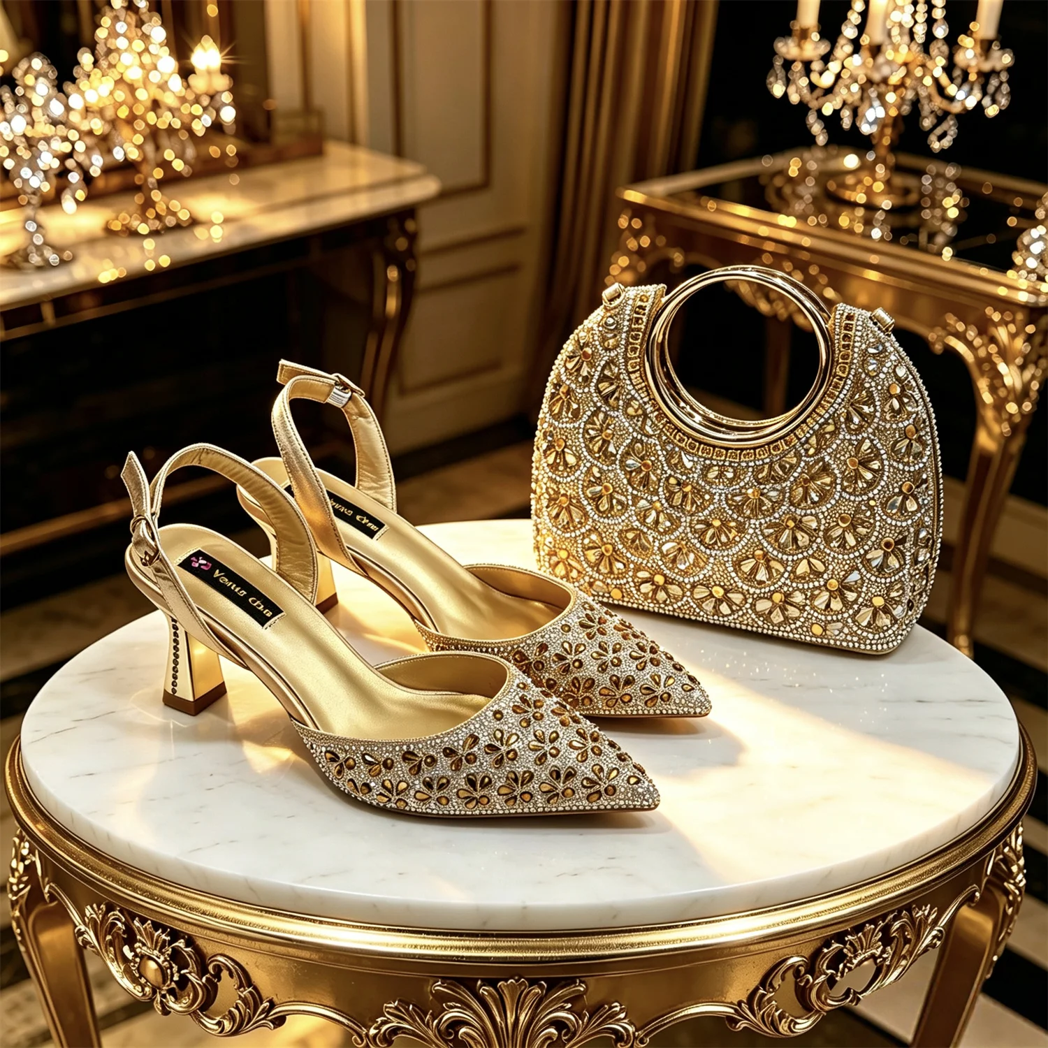 Festive Elegance Spot Goods Dazzling Heels and Bag Clutch Perfect Combination Of Shoes And Bag for Special Occasions
Festive Elegance Spot Goods Dazzling Heels and Bag Clutch Perfect Combination Of Shoes And Bag for Special Occasions