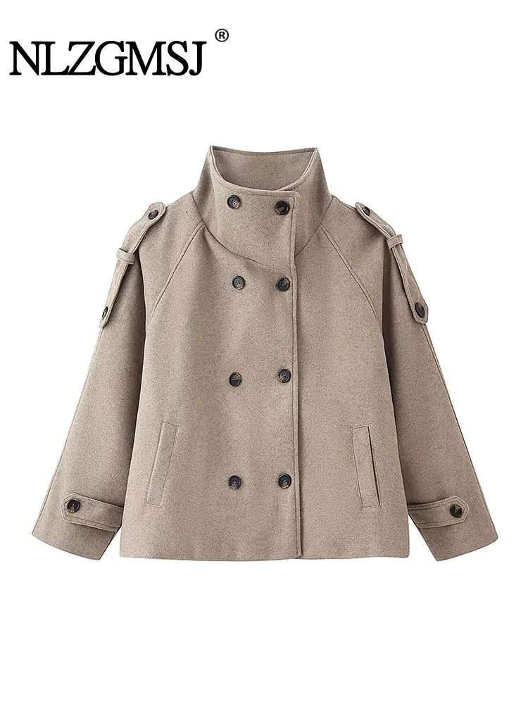 NLZGMSJ Women Blazer 2025 Fall Winter Double-breasted Long Sleeve Loose Jacket Female Casual Woolen Coat Outerwear Y2K
NLZGMSJ Women Blazer 2025 Fall Winter Double-breasted Long Sleeve Loose Jacket Female Casual Woolen Coat Outerwear Y2K