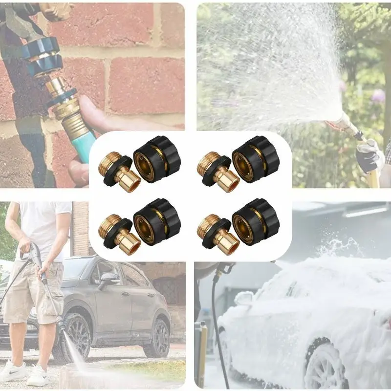 High Pressure 3/4 Inch Garden Washer Gun Fitting Connectors Universal Quick Connect Fittings For Car Washing Gun Foam Bottle
High Pressure 3/4 Inch Garden Washer Gun Fitting Connectors Universal Quick Connect Fittings For Car Washing Gun Foam Bottle