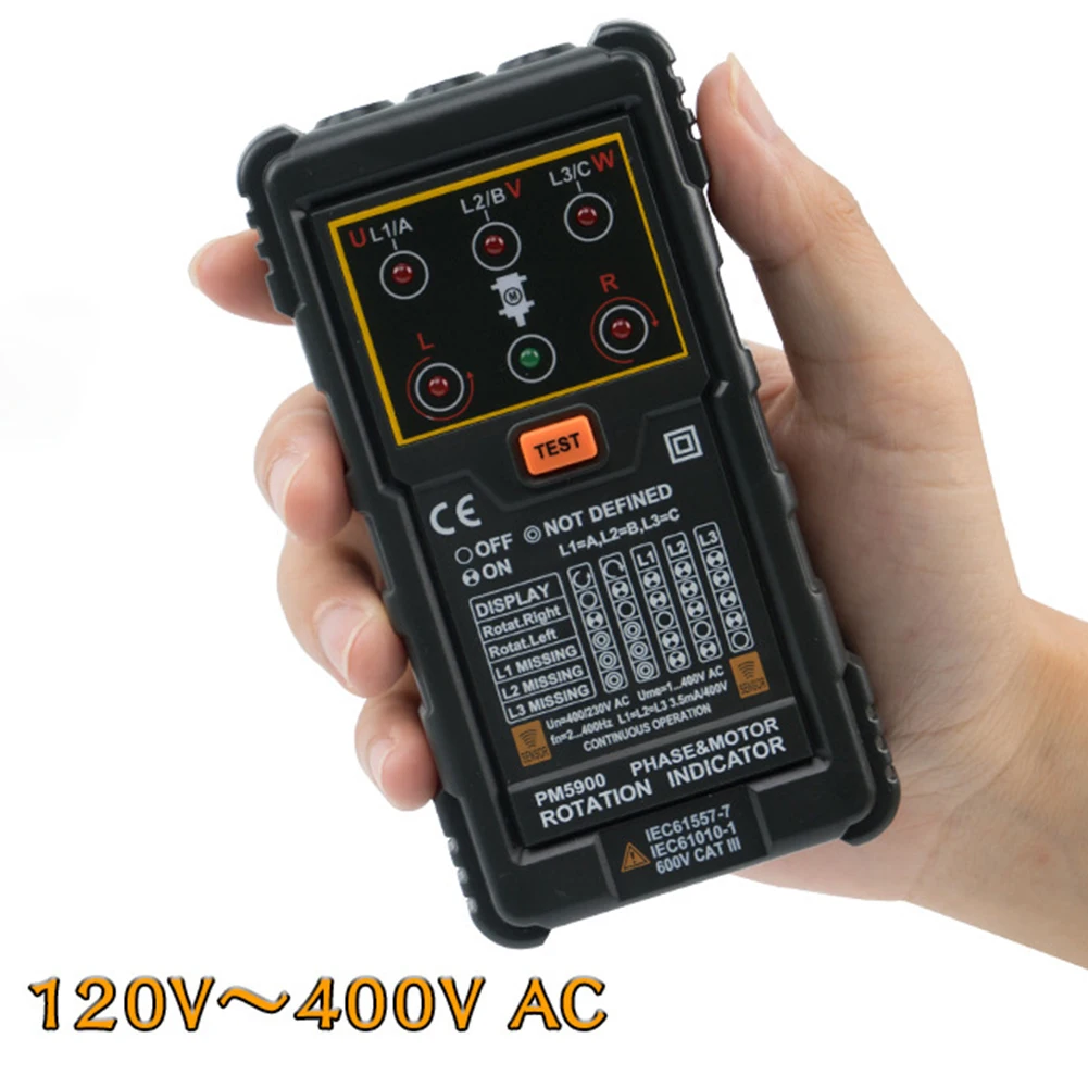 Electromagnetic Field Tester Electrician Non-Contact Detection 128 70 30mm Motor Phase Indicator Compact Design
Electromagnetic Field Tester Electrician Non-Contact Detection 128 70 30mm Motor Phase Indicator Compact Design