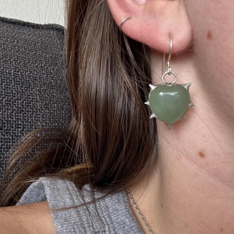 5pairs Aventurine Semi-precious Stone Soldered Earrings Brutalist Y2k Handmade Spiky Bubble Claw Organic Claws Jewelry Gifts
5pairs Aventurine Semi-precious Stone Soldered Earrings Brutalist Y2k Handmade Spiky Bubble Claw Organic Claws Jewelry Gifts