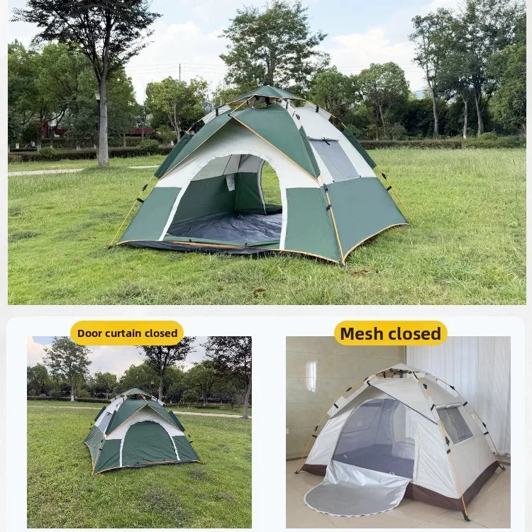Outdoor tent Automatic camping Quick opening Portable two doors and two windows Camping tent
Outdoor tent Automatic camping Quick opening Portable two doors and two windows Camping tent