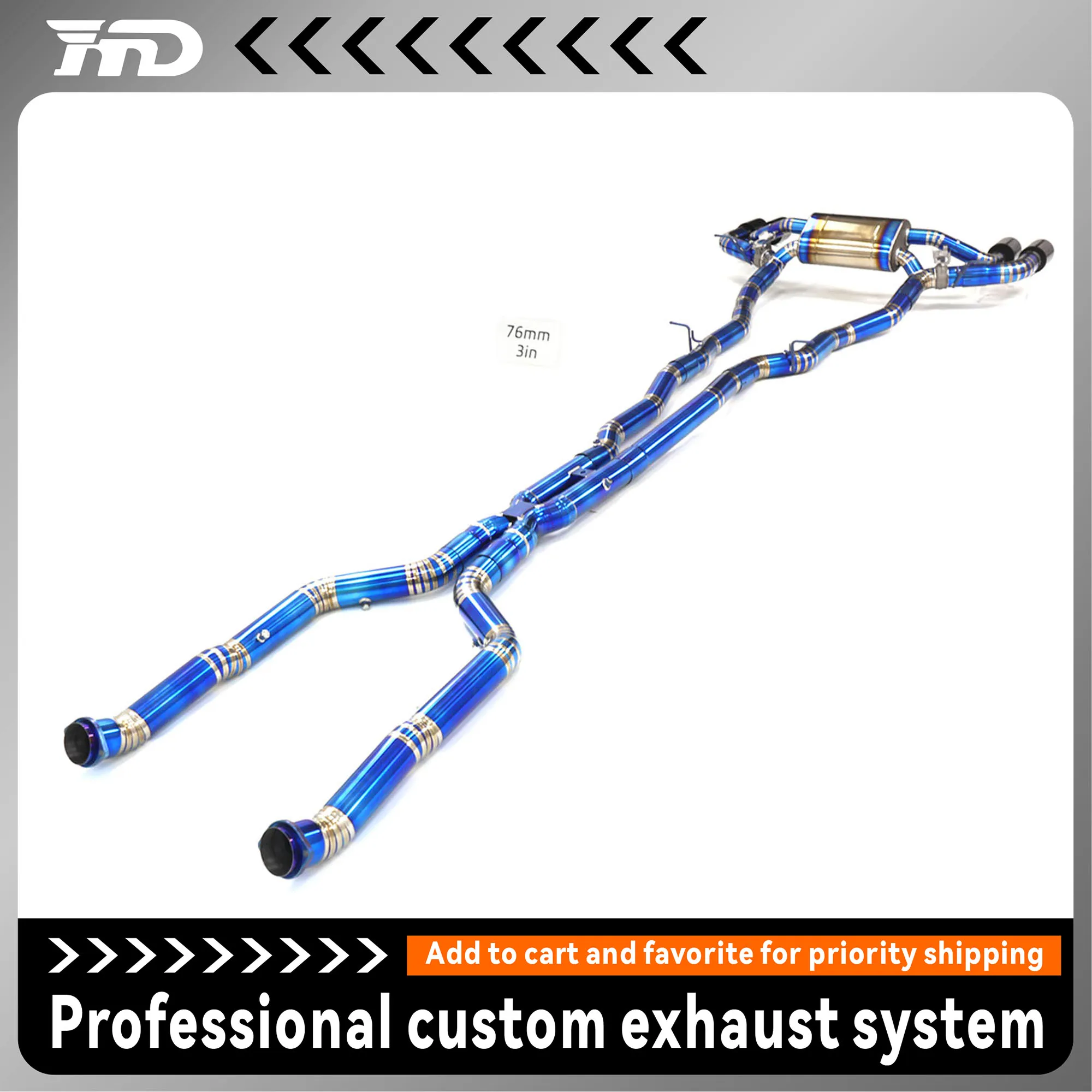 【2024 New】BMW M5 G90 4.4T Turbo Exhaust System Titanium Alloy Mid-Pipe + Muffler OEM Valve Compatibility Easy Installation
【2024 New】BMW M5 G90 4.4T Turbo Exhaust System Titanium Alloy Mid-Pipe + Muffler OEM Valve Compatibility Easy Installation