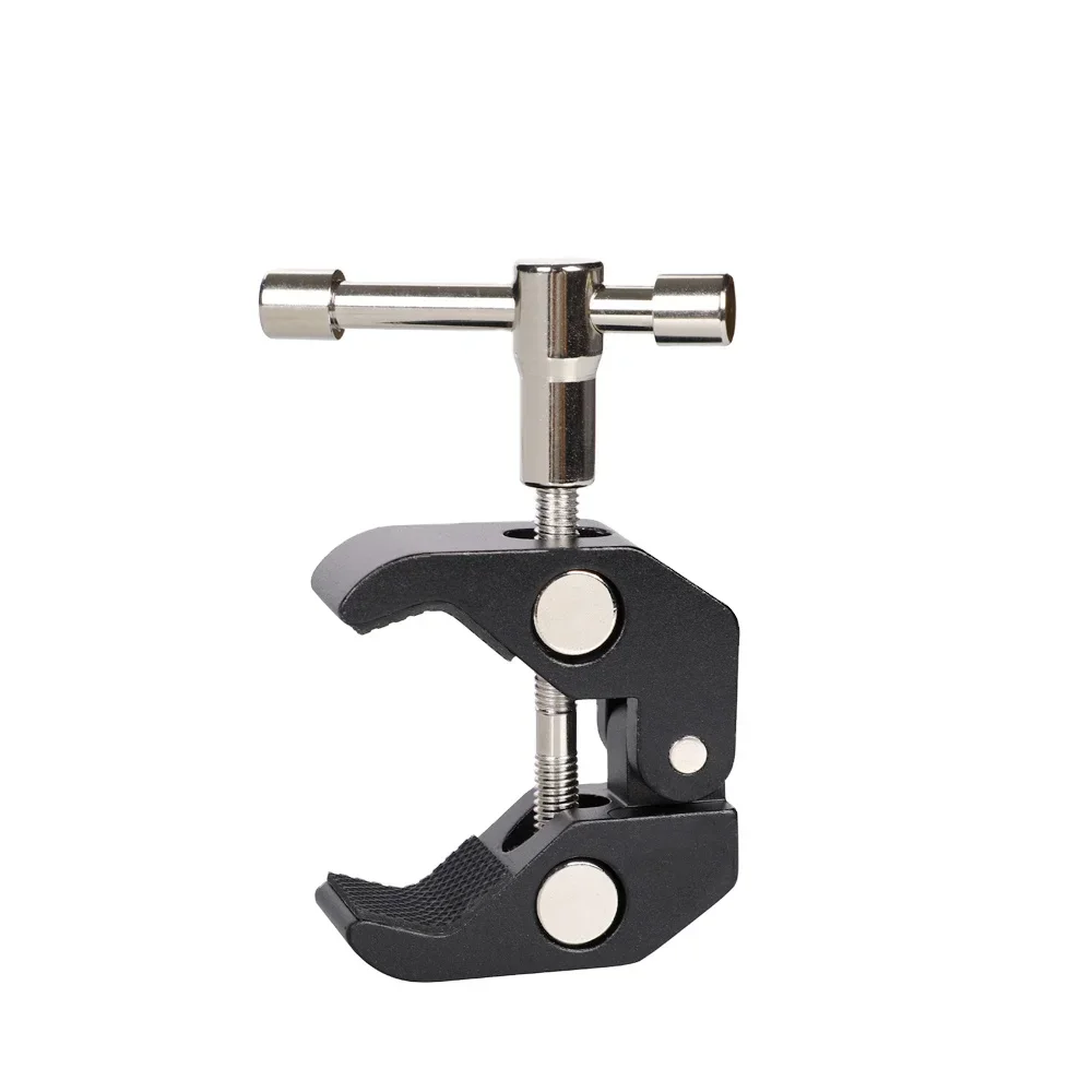 J023 Large Crab Clamp With Black Aluminium Alloy UNC 1/4 And 3/8 Screw Hole For Magic Arm Photo Studio Accessories
J023 Large Crab Clamp With Black Aluminium Alloy UNC 1/4 And 3/8 Screw Hole For Magic Arm Photo Studio Accessories