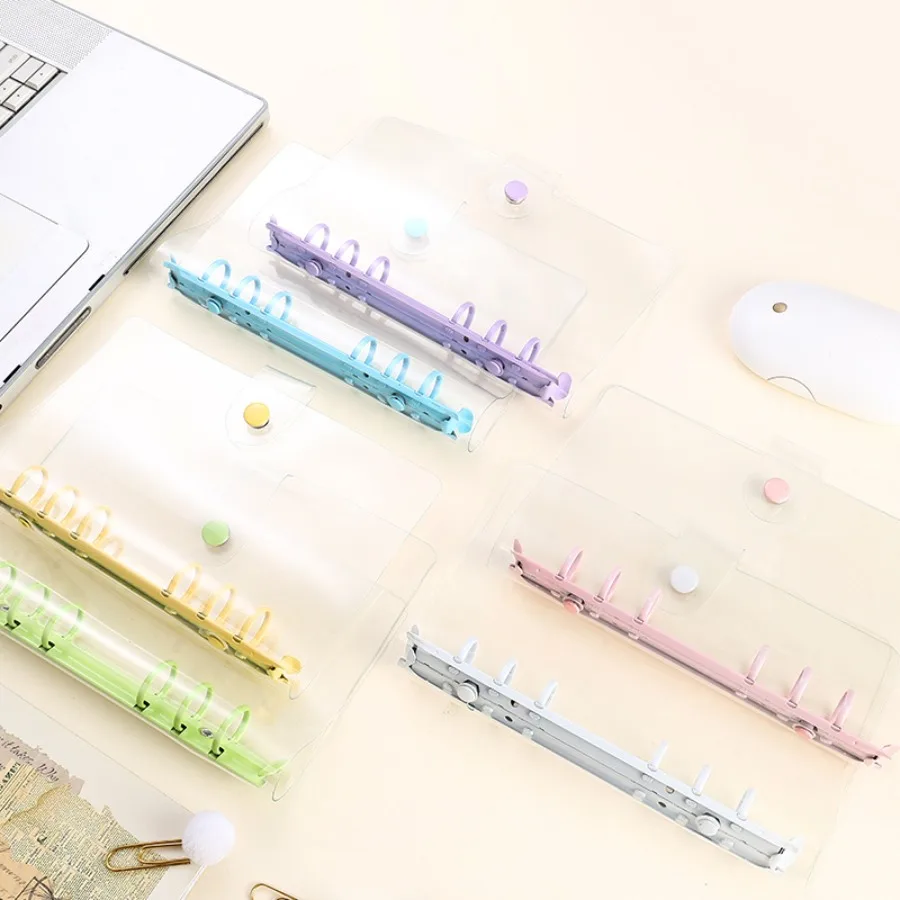 Lightweight Pvc Loose-Leaf Shell 6 Holes A6 Transparent Loose-Leaf Shell, Color Clip, Simple Candy Color Album Shell
Lightweight Pvc Loose-Leaf Shell 6 Holes A6 Transparent Loose-Leaf Shell, Color Clip, Simple Candy Color Album Shell