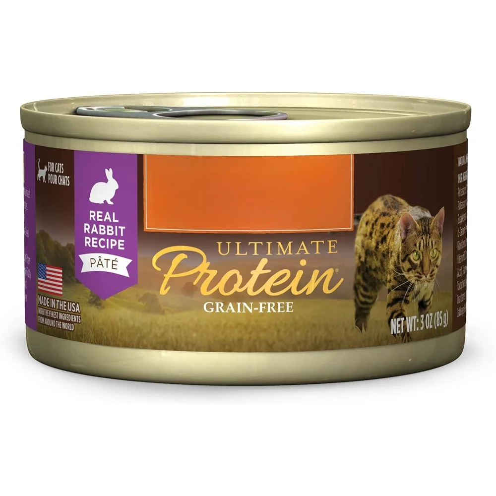 Cat Food,Ultimate Protein Grain Free Real Rabbit Recipe Natural Wet Canned Cat Food, 3 oz. Cans (Case of 24),Cat Food
Cat Food,Ultimate Protein Grain Free Real Rabbit Recipe Natural Wet Canned Cat Food, 3 oz. Cans (Case of 24),Cat Food