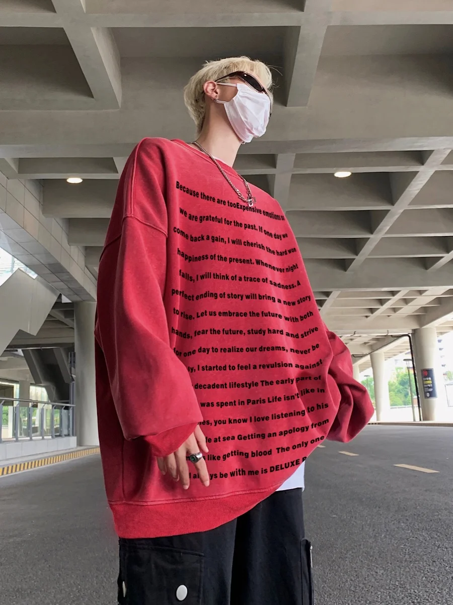 Американская толстовка с круглым вырезом и длинными рукавами, весенне-осенняя, в стиле хип-хоп, повседневная, свободного кроя, с принтом, для мужчин
Американская толстовка с круглым вырезом и длинными рукавами, весенне-осенняя, в стиле хип-хоп, повседневная, свободного кроя, с принтом, для мужчин