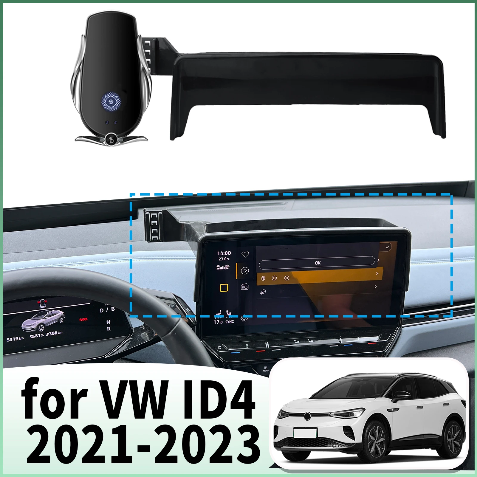 fit for VW ID4 ID.4 2021 2022 2023 Screen Base Phone Holder Mount Secure Clip Car accessoires
fit for VW ID4 ID.4 2021 2022 2023 Screen Base Phone Holder Mount Secure Clip Car accessoires