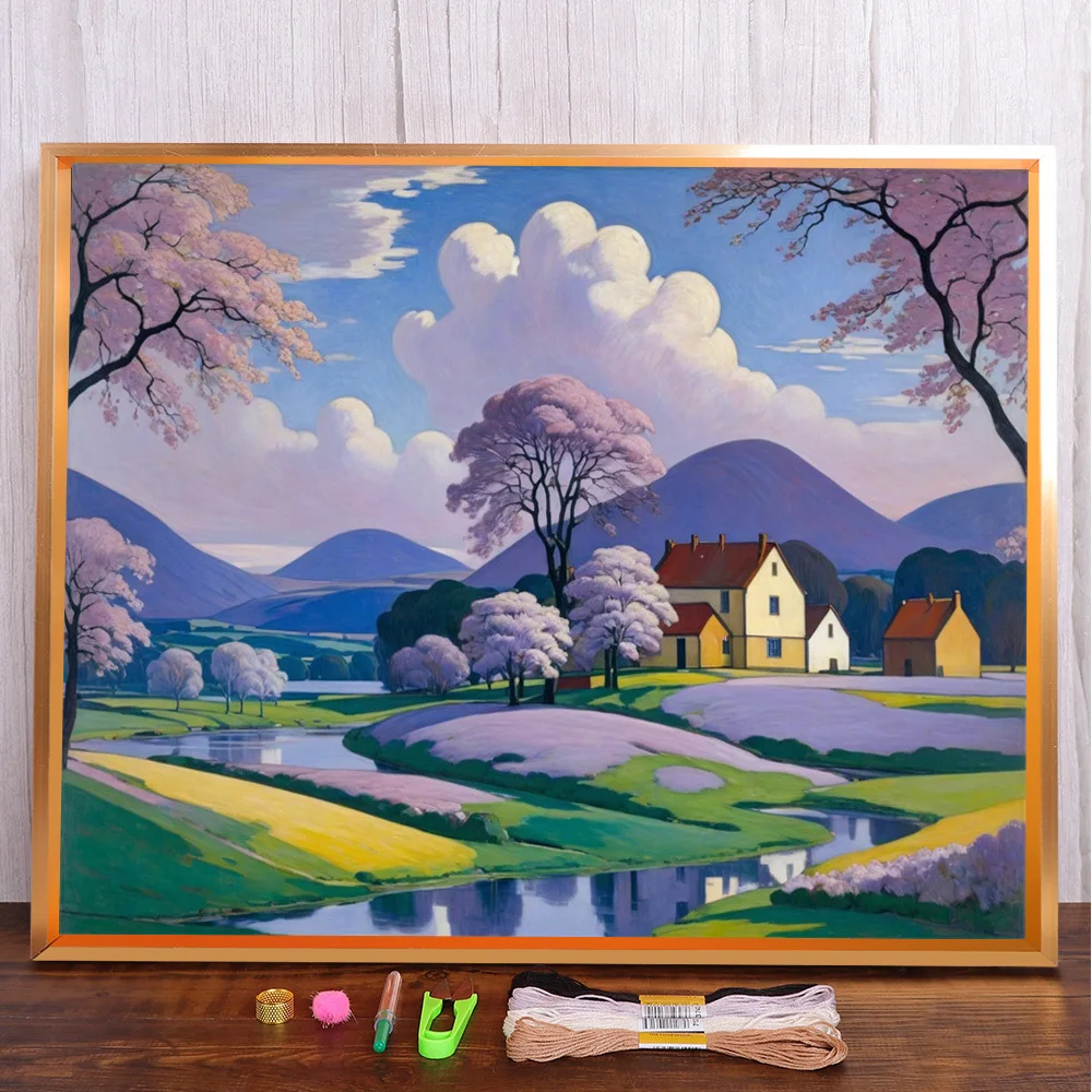 Fantasy Landscape Printed 11CT Cross-Stitch Embroidery Full Kit DMC Threads Handmade Craft Painting Hobby Package Gift Needle
Fantasy Landscape Printed 11CT Cross-Stitch Embroidery Full Kit DMC Threads Handmade Craft Painting Hobby Package Gift Needle