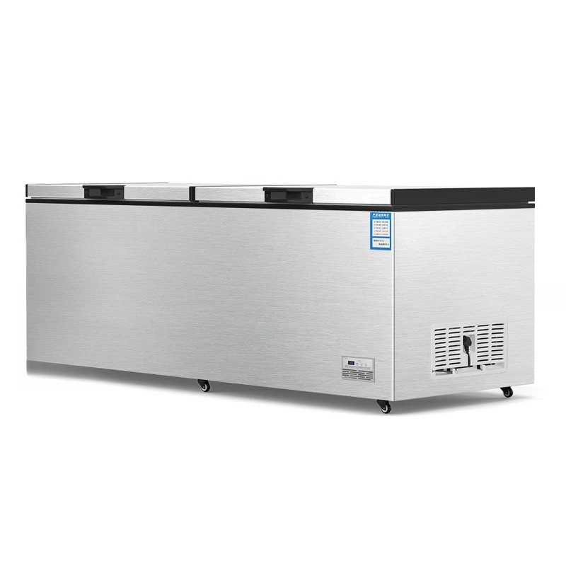 Large-capacity commercial horizontal freezer refrigeration and freezing and fresh-keeping double temperature
Large-capacity commercial horizontal freezer refrigeration and freezing and fresh-keeping double temperature