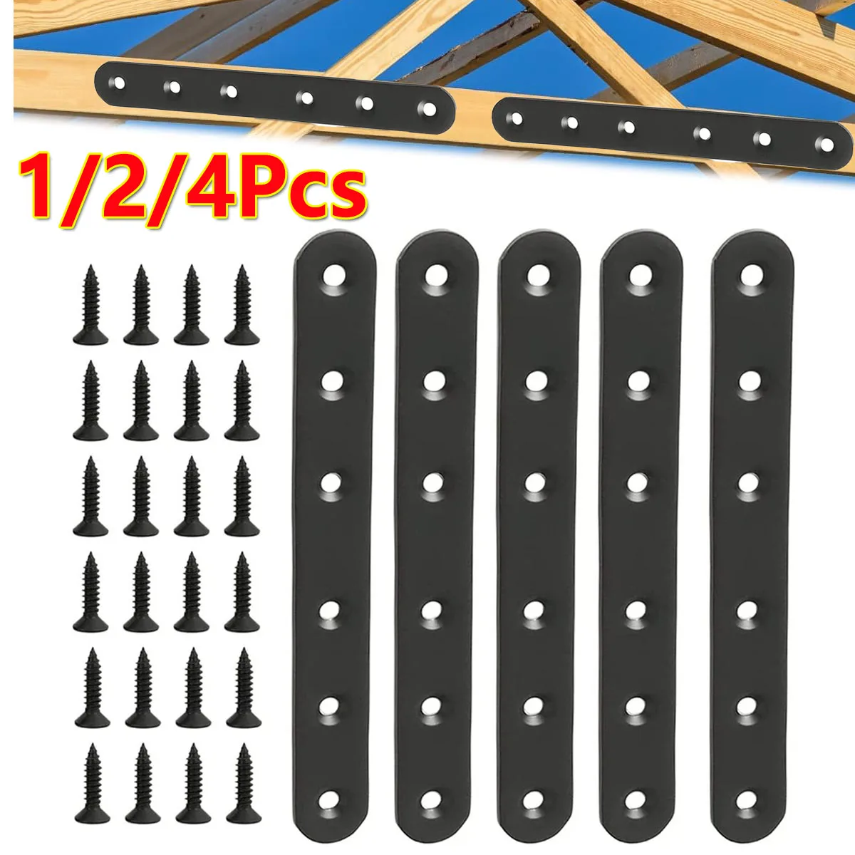 1/2/4Pc Stainless Steel Straight Angle Bracket Metal Mending Plate Holes Fixed for Furniture Wood Connector Board Brace Brackets
1/2/4Pc Stainless Steel Straight Angle Bracket Metal Mending Plate Holes Fixed for Furniture Wood Connector Board Brace Brackets