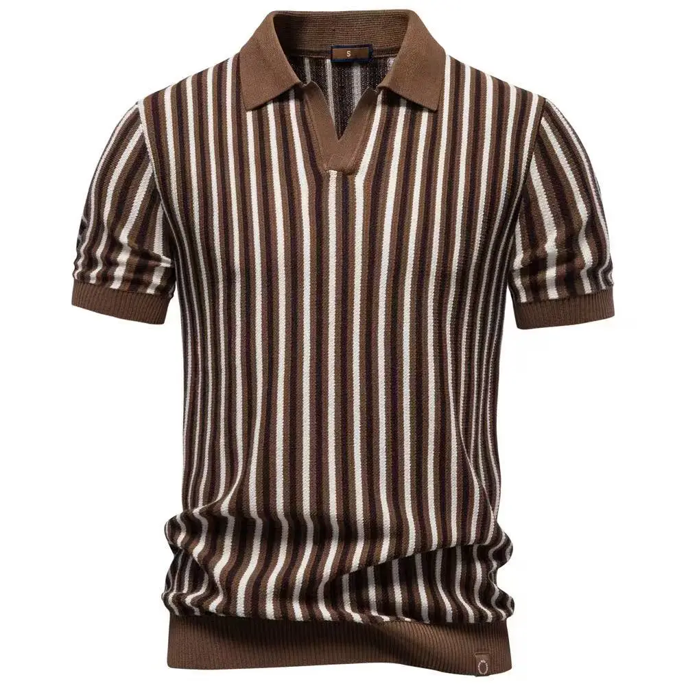 Men's 2026 New Arrival Vertical Striped Hollow Out Knit Polo Shirt Breathable Casual Business Summer Daily Wear Short Sleeve Top
Men's 2026 New Arrival Vertical Striped Hollow Out Knit Polo Shirt Breathable Casual Business Summer Daily Wear Short Sleeve Top