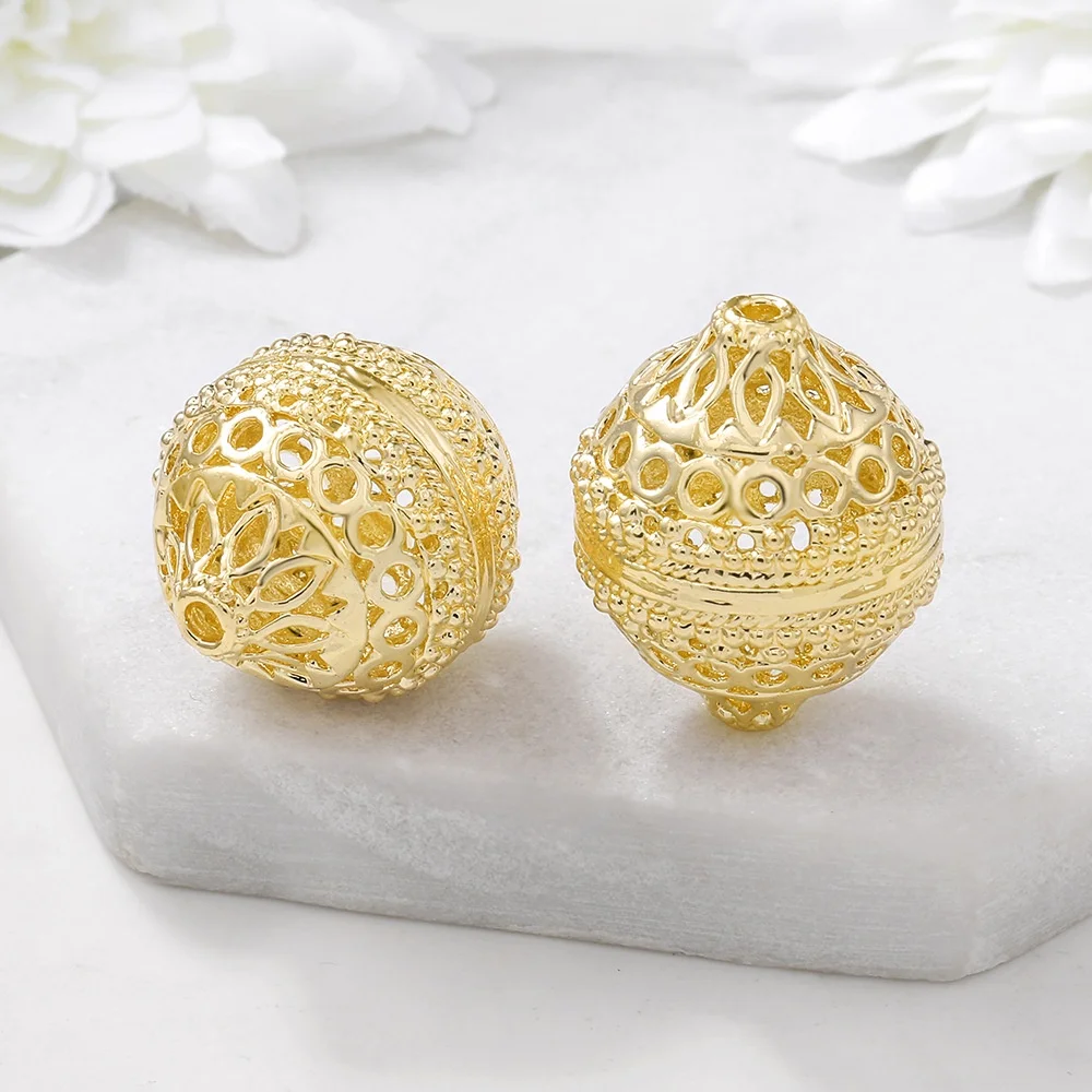 5 pcs Gold Plated Brass Beads Large Openwork Spacer Beads Big Size Beads 21x26mm BS019
5 pcs Gold Plated Brass Beads Large Openwork Spacer Beads Big Size Beads 21x26mm BS019