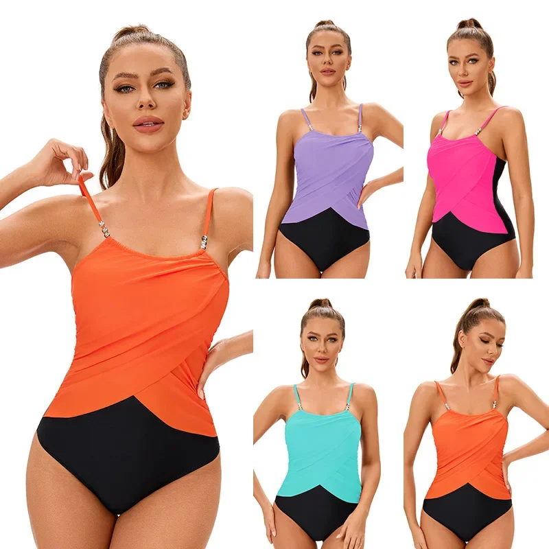 Trendy Swimsuit One Piece Swimwear for Women Sleeveless Backless Block Colors Ladies Bodysuit Bathing Suit
Trendy Swimsuit One Piece Swimwear for Women Sleeveless Backless Block Colors Ladies Bodysuit Bathing Suit