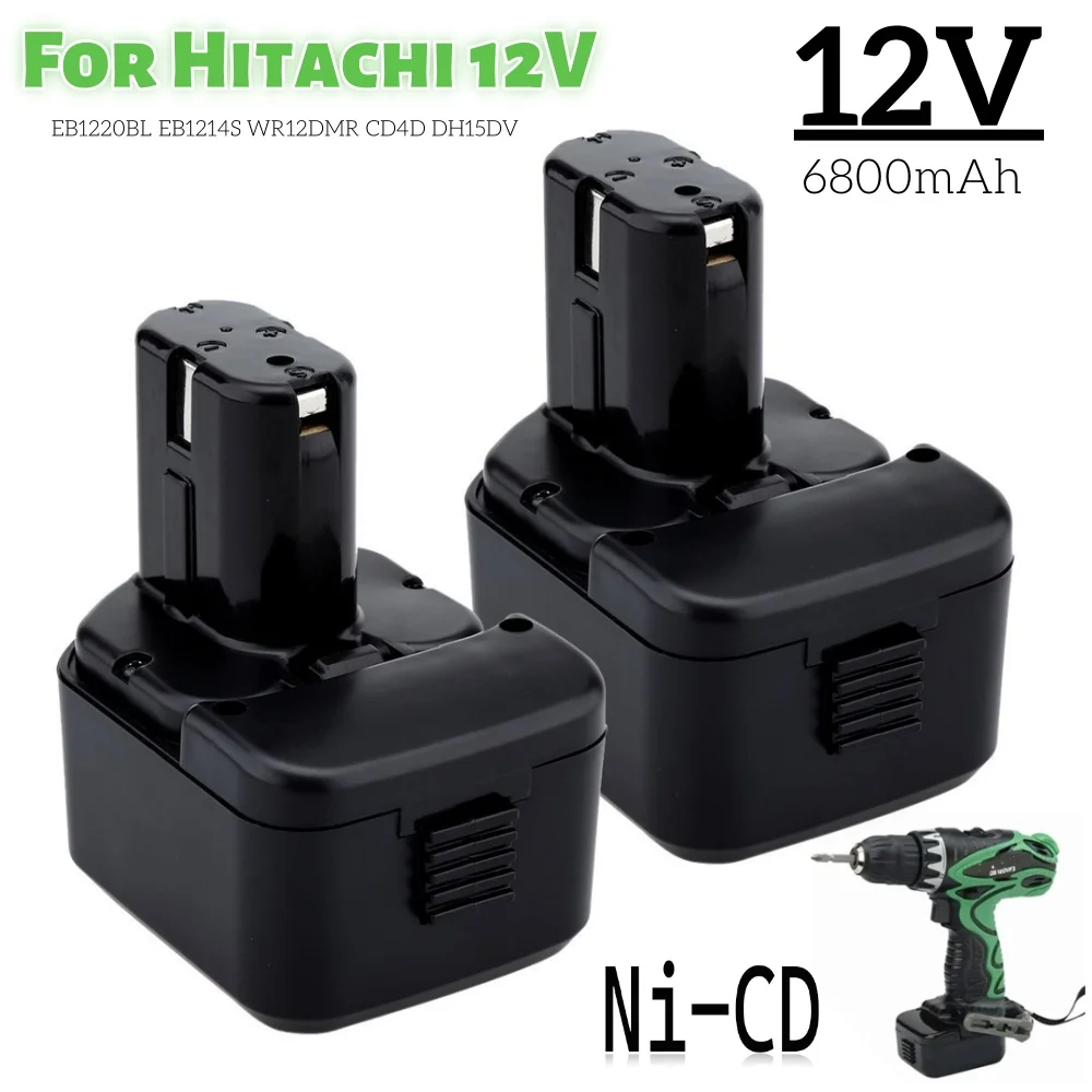 EB1212S EB1214S 12V 6.8Ah Ni-CD Replacement Rechargeable Battery for Hitachi Power Tools EB1226HL EB1230HL DS12VDF3
EB1212S EB1214S 12V 6.8Ah Ni-CD Replacement Rechargeable Battery for Hitachi Power Tools EB1226HL EB1230HL DS12VDF3