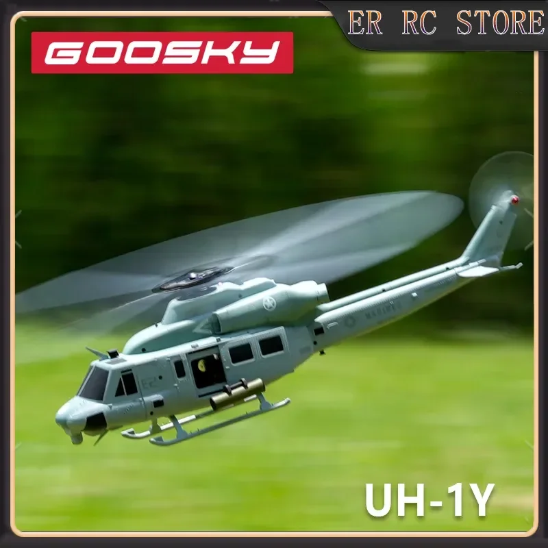 Goosky RC E2 Моделирование UH-1Y Вертолет с кодом-наме «Веном» Профессиональная 3D пилотажная модель электрического вертолета с дистанционным управлением
Goosky RC E2 Моделирование UH-1Y Вертолет с кодом-наме «Веном» Профессиональная 3D пилотажная модель электрического вертолета с дистанционным управлением