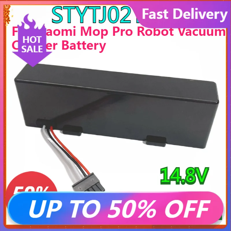 New 14.8V 2600mAh Robot Replacement Battery for xiaomi Mop Pro Robot Vacuum Cleaner STYTJ02YM Accessory 18650 Li-ion Battery
New 14.8V 2600mAh Robot Replacement Battery for xiaomi Mop Pro Robot Vacuum Cleaner STYTJ02YM Accessory 18650 Li-ion Battery