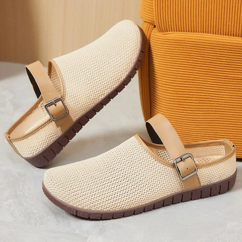 Women's Soft Bottom Mules Summer New Style Versatile Retro Sandals Outdoor Slippers Net Bread Head Half Slippers Casual Fashion
Women's Soft Bottom Mules Summer New Style Versatile Retro Sandals Outdoor Slippers Net Bread Head Half Slippers Casual Fashion