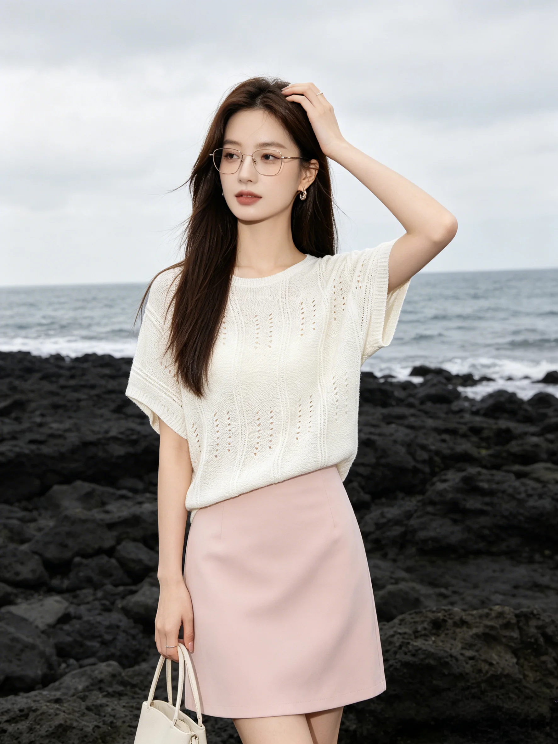 Korean Style Summer Short Sleeve T-Shirt Women's round Neck Knitted Top Age-Defying Batwing Sleeve Breathable Skin-Friendly H...
Korean Style Summer Short Sleeve T-Shirt Women's round Neck Knitted Top Age-Defying Batwing Sleeve Breathable Skin-Friendly H...