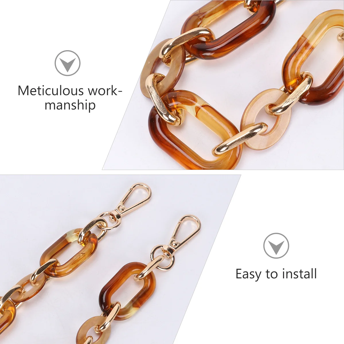 Vintage Handbag Chain Shiny Finish Removable Strap For Diy Clutches Tote Bag Accessories Chocolate
Vintage Handbag Chain Shiny Finish Removable Strap For Diy Clutches Tote Bag Accessories Chocolate