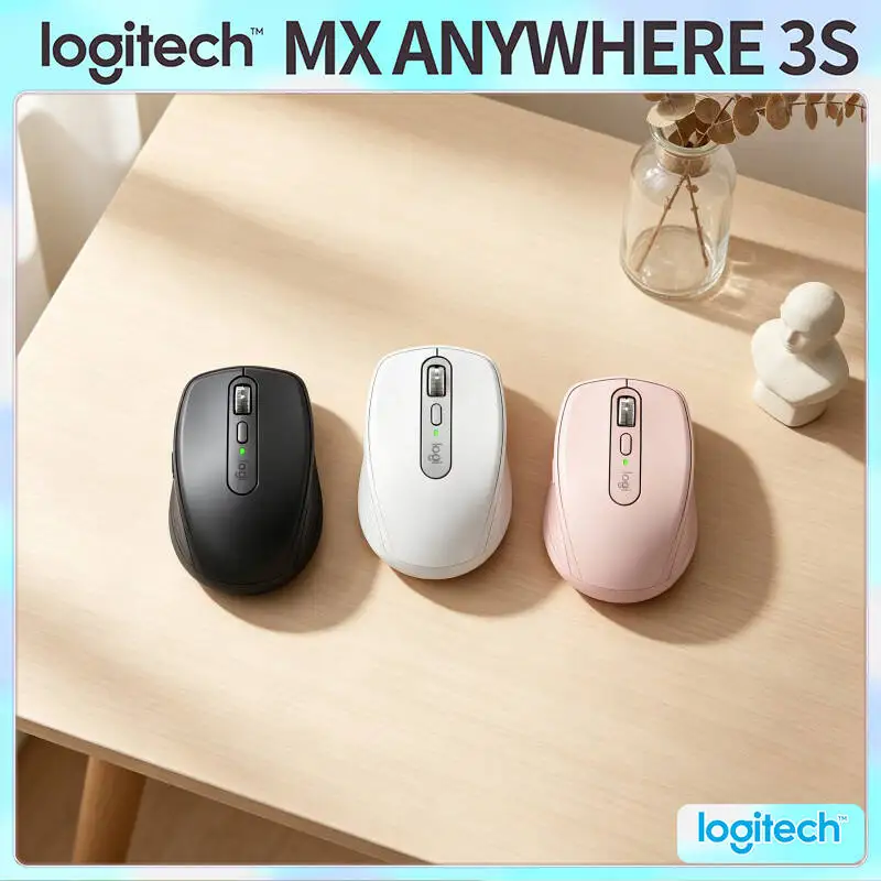 Ergonomic Logitech MX Anywhere 3S Mouse - 8K DPI, Hyper-Scroll, Silent Click, 3-Device Connect, USB-C Charge for Market Travel
Ergonomic Logitech MX Anywhere 3S Mouse - 8K DPI, Hyper-Scroll, Silent Click, 3-Device Connect, USB-C Charge for Market Travel