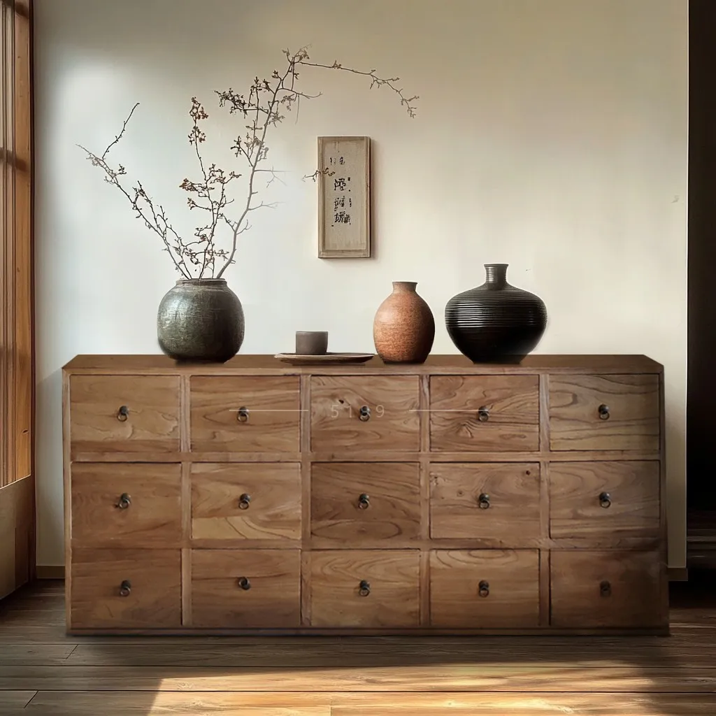 New Chinese solid wood locker dining side cabinet large capacity living room side cabinet
New Chinese solid wood locker dining side cabinet large capacity living room side cabinet