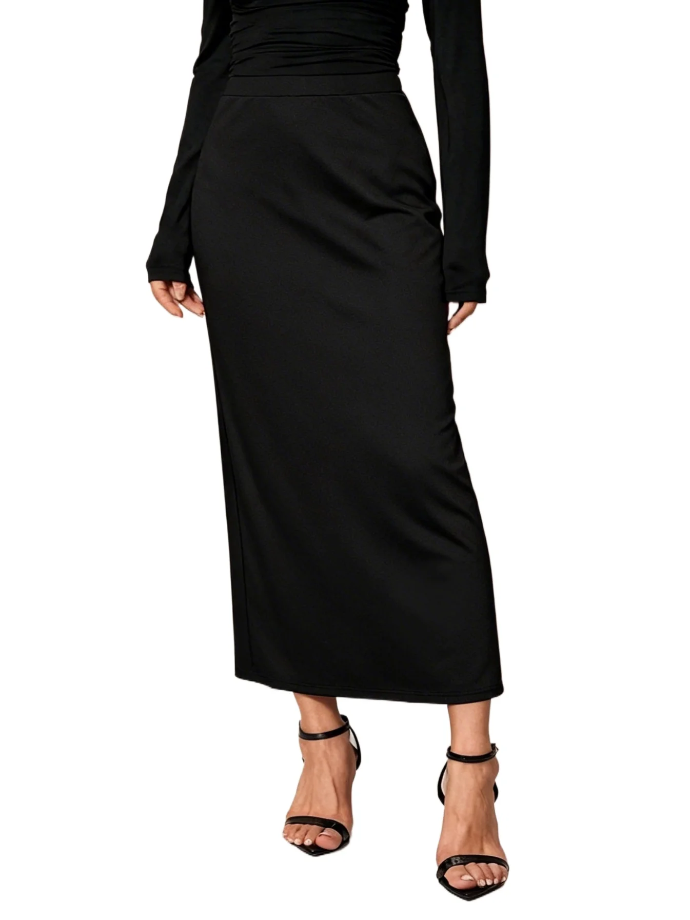 Women's Regular Fit Solid Color Midi Skirt 2026 Elastic Waist Casual Office Elegant Slimming Skirt
Women's Regular Fit Solid Color Midi Skirt 2026 Elastic Waist Casual Office Elegant Slimming Skirt