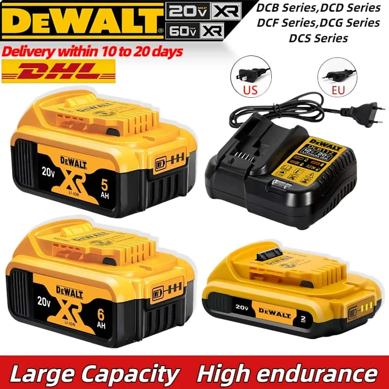 100% Genuine Dewalt 20V Battery, 2AH 5AH 6AH Rechargeable Lithium Ion Battery, Dewalt DCB200 Power Tool Replacement Battery
100% Genuine Dewalt 20V Battery, 2AH 5AH 6AH Rechargeable Lithium Ion Battery, Dewalt DCB200 Power Tool Replacement Battery