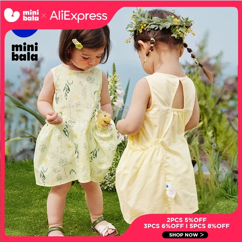 Mini Bala Cotton Sleeveless Dress Baby Girl Breathable Sweet Birthday Outfit with Big Pockets for Summer
Mini Bala Cotton Sleeveless Dress Baby Girl Breathable Sweet Birthday Outfit with Big Pockets for Summer