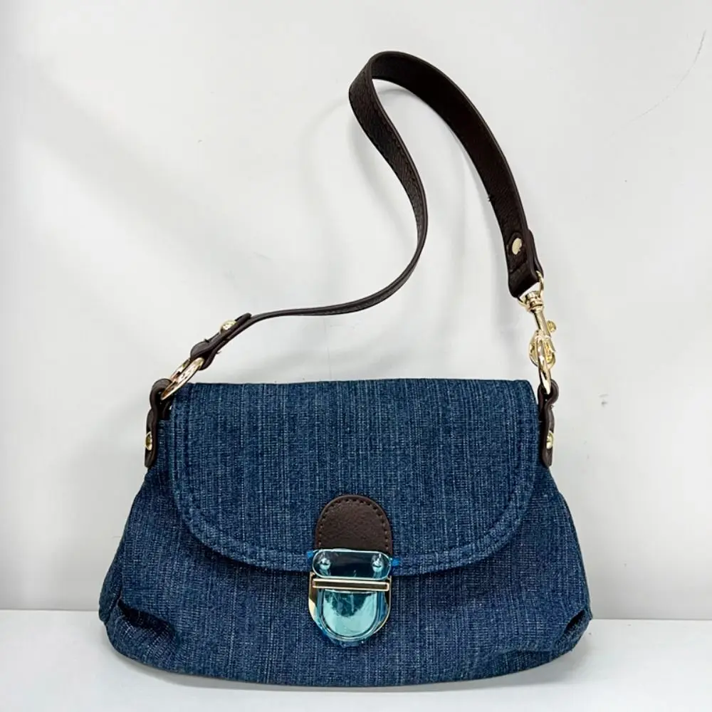 Fashion Color Contrast Vintage Bag Vintage Retro New Denim Lock Niche Shoulder Underarm Bag handbags
Fashion Color Contrast Vintage Bag Vintage Retro New Denim Lock Niche Shoulder Underarm Bag handbags