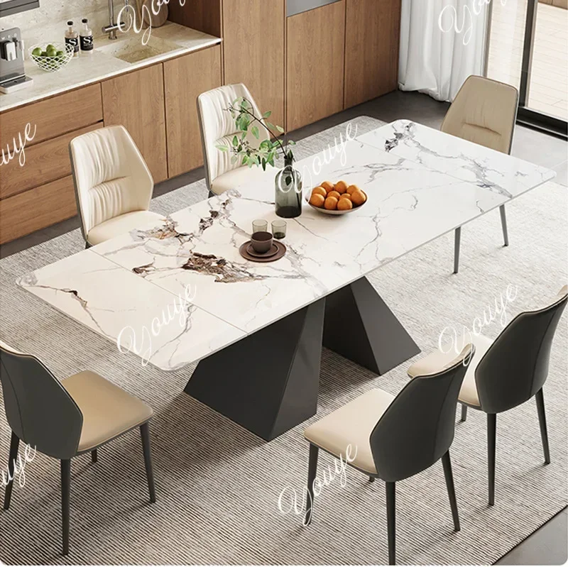 L-J Итальянский минималистичный выдвижной обеденный стол из каменной плиты, современный простой легкий роскошный обеденный стол, бытовой небольшой квартирный прямоугольный стол
L-J Итальянский минималистичный выдвижной обеденный стол из каменной плиты, современный простой легкий роскошный обеденный стол, бытовой небольшой квартирный прямоугольный стол