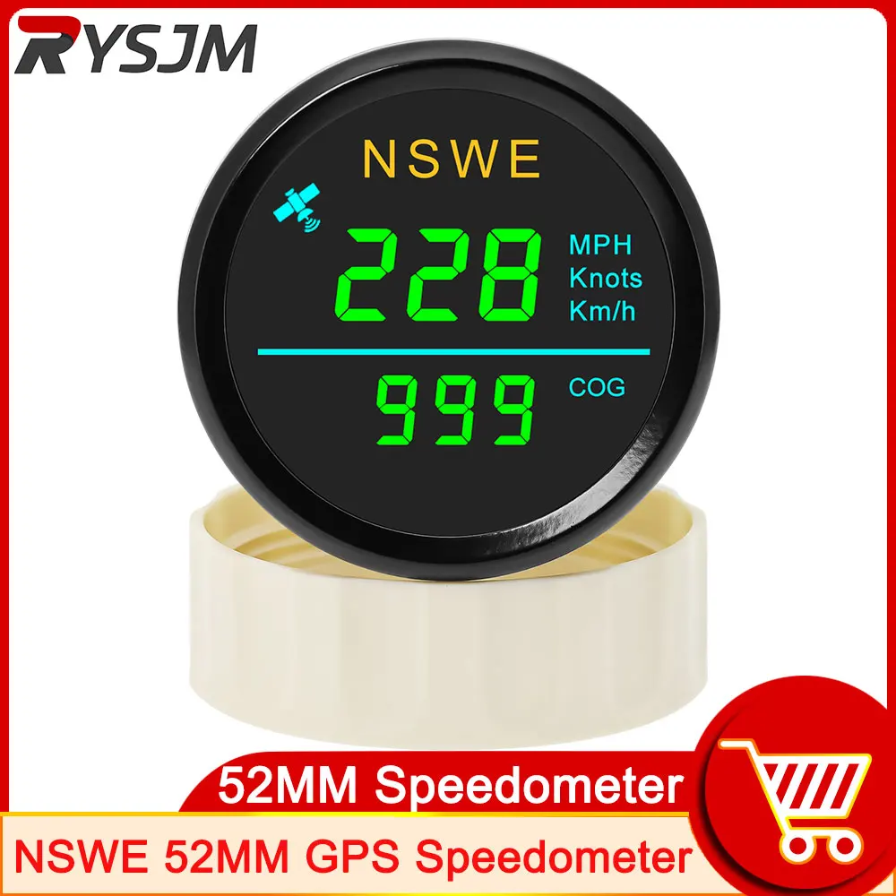 GPS Speedometer Gauge 52MM Universal New MPH Knots KMH With Antenna Green White Red Light Backlight For Auto Car Boat 12V 24V
GPS Speedometer Gauge 52MM Universal New MPH Knots KMH With Antenna Green White Red Light Backlight For Auto Car Boat 12V 24V