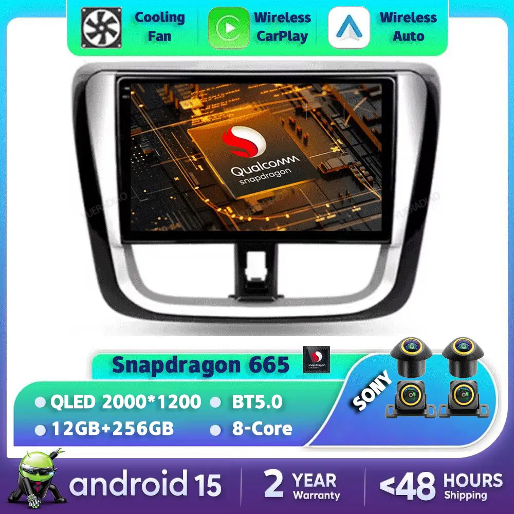 Android 15 Car Radio For Toyota Vios Yaris L 2016 - 2019 Multimedia Stereo Video Player QLED GPS NAVI Head Unit BT 4G WIFI 2DIN
Android 15 Car Radio For Toyota Vios Yaris L 2016 - 2019 Multimedia Stereo Video Player QLED GPS NAVI Head Unit BT 4G WIFI 2DIN