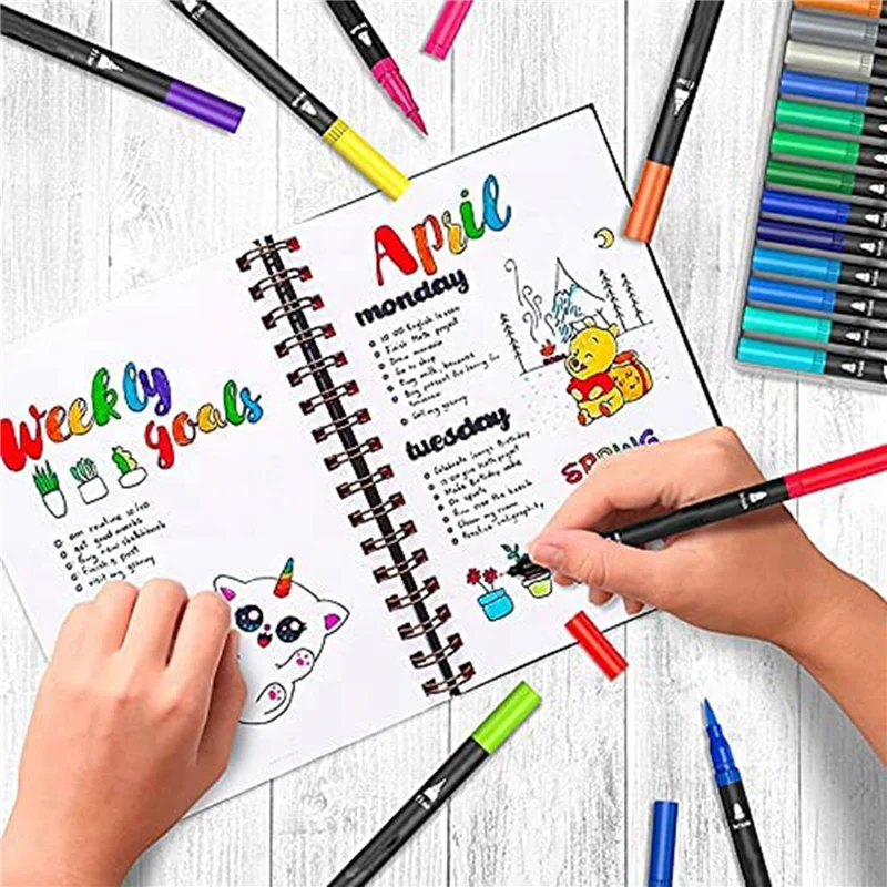 Highly Recommended-Colouring Pens 48 Colours Dual Brush Pens Felt Tip Pens Art Markers Drawing, Painting, Calligraphy, Colouring
Highly Recommended-Colouring Pens 48 Colours Dual Brush Pens Felt Tip Pens Art Markers Drawing, Painting, Calligraphy, Colouring