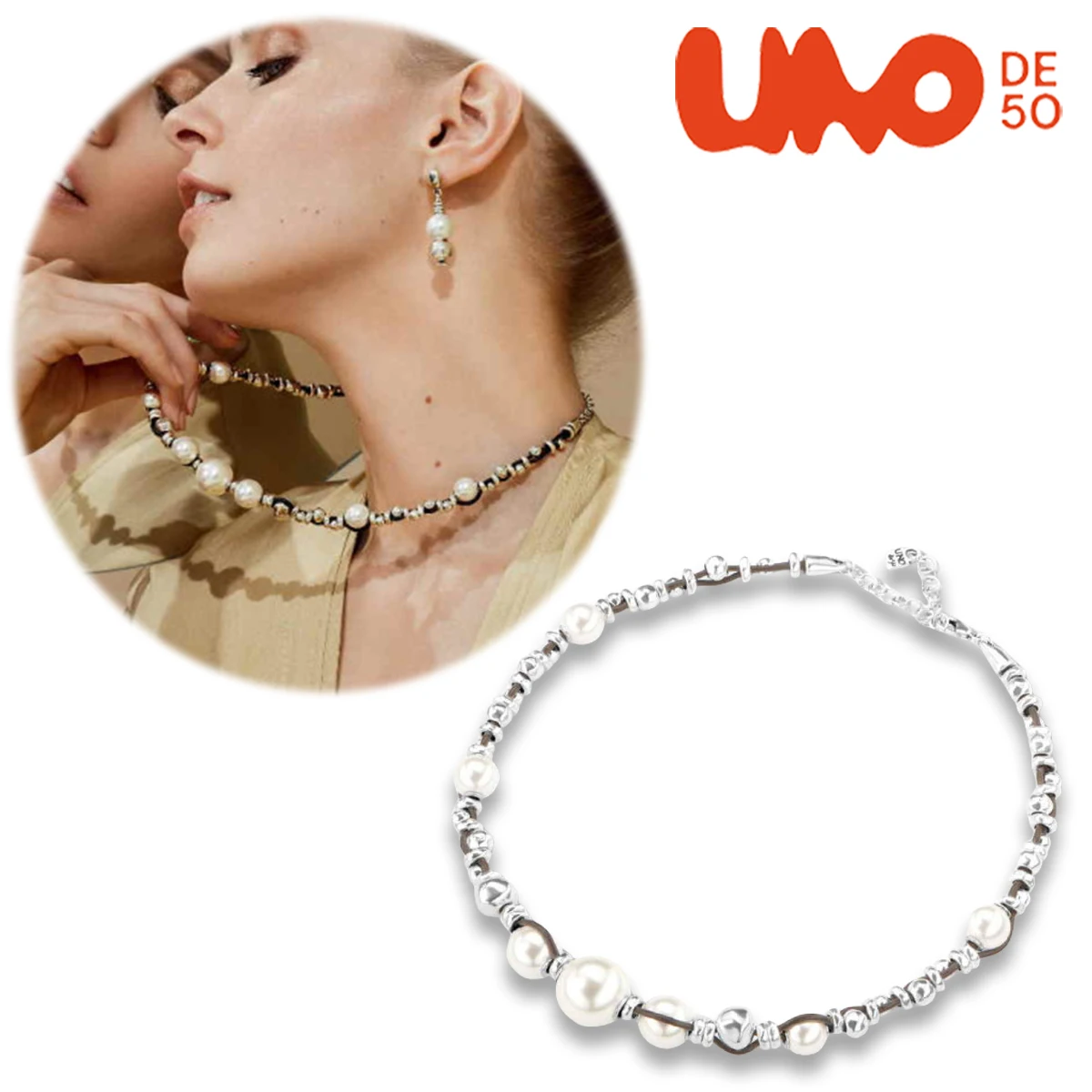 UNODE50 necklace Spanish leather rope, pearl collarbone chain, French retro, light luxury, high-end feel
UNODE50 necklace Spanish leather rope, pearl collarbone chain, French retro, light luxury, high-end feel