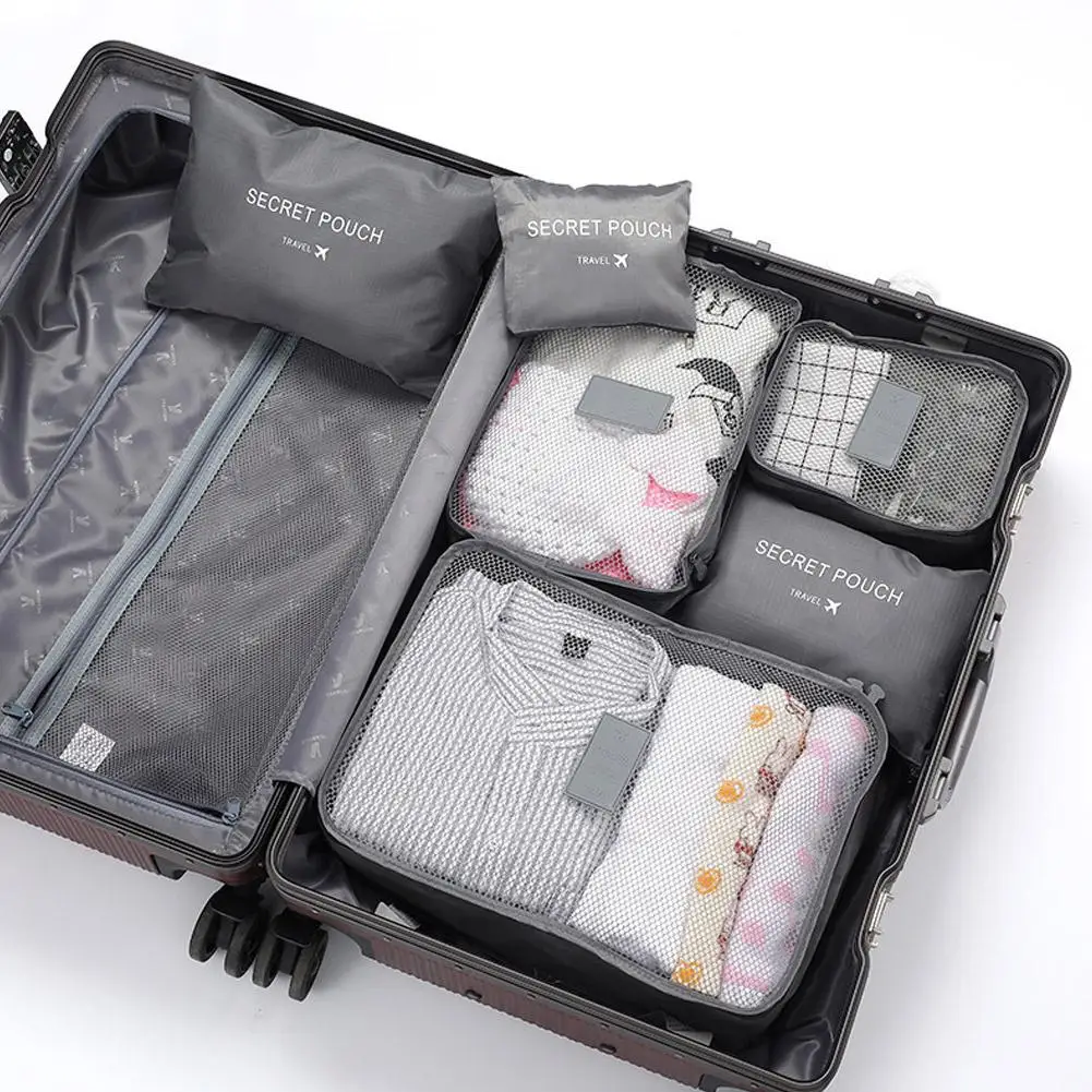 Travel Clothes Storage Bags 6Pcs/Set - Portable Luggage Organizer Suitcase Packing Cubes with Shoe Pouch
Travel Clothes Storage Bags 6Pcs/Set - Portable Luggage Organizer Suitcase Packing Cubes with Shoe Pouch