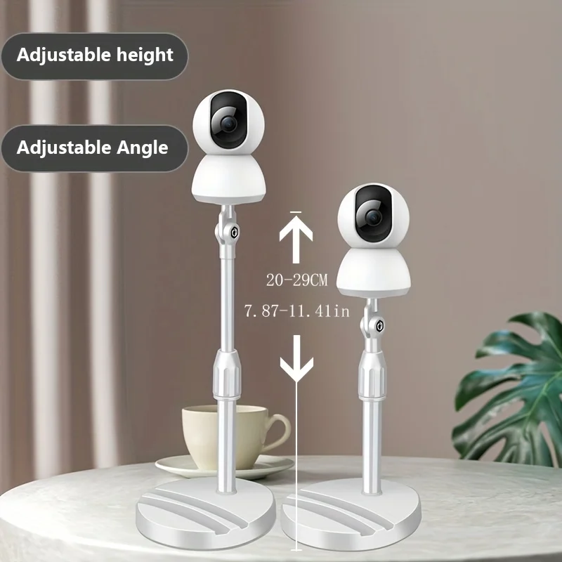 Baby monitor stand, compatible with 1/4 threaded interface, the height of the stand can be adjusted from 20 to 26 cm.
Baby monitor stand, compatible with 1/4 threaded interface, the height of the stand can be adjusted from 20 to 26 cm.