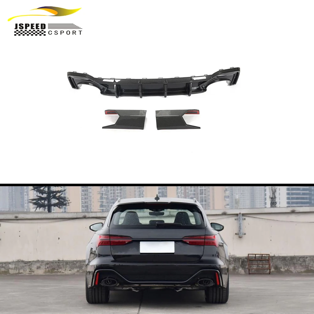 Suitable for The best-selling dry carbon fiber rear bumper diffuser Suitable for Audi RS6 RS7 C8 from 2019 to 2021 
Suitable for The best-selling dry carbon fiber rear bumper diffuser Suitable for Audi RS6 RS7 C8 from 2019 to 2021