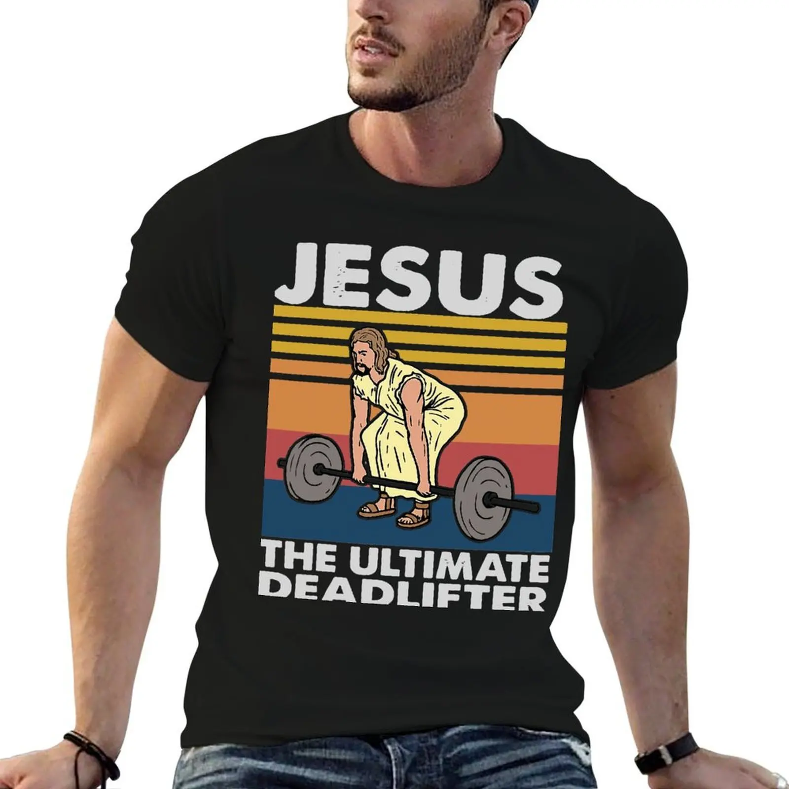 Vintage Jesus The Ultimate Deadlifter Funny Workout Gym Retro Edition Gift Classic T-Shirt t shirt custom print T-Shirt
Vintage Jesus The Ultimate Deadlifter Funny Workout Gym Retro Edition Gift Classic T-Shirt t shirt custom print T-Shirt